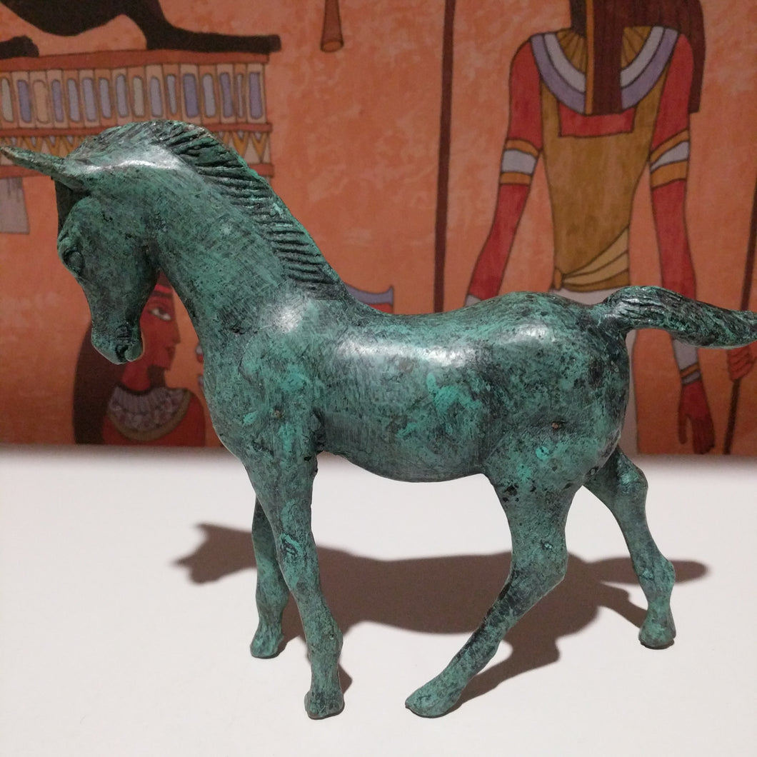 Egyptian collectable bronze horse