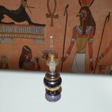 Load image into Gallery viewer, Egyptian collectable   hand made  Egyptian pyrex perfume bottle
