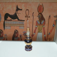Load image into Gallery viewer, Egyptian collectable   hand made  Egyptian pyrex perfume bottle
