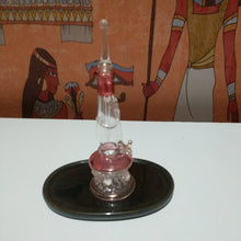 Load image into Gallery viewer, Collectable Egyptian  pyrex oil perfume bottle
