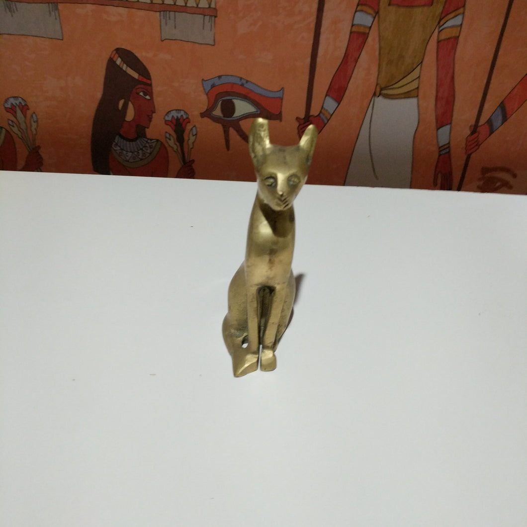 Collectable Egyotian cat Brass