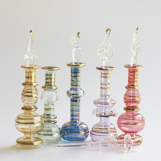 Egyptian collectable  mouth blown bottle set